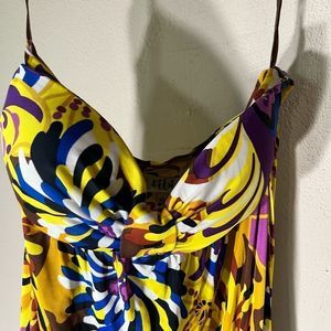 Tibi Tropical Floral Maxi Dress Strapless Sz XS